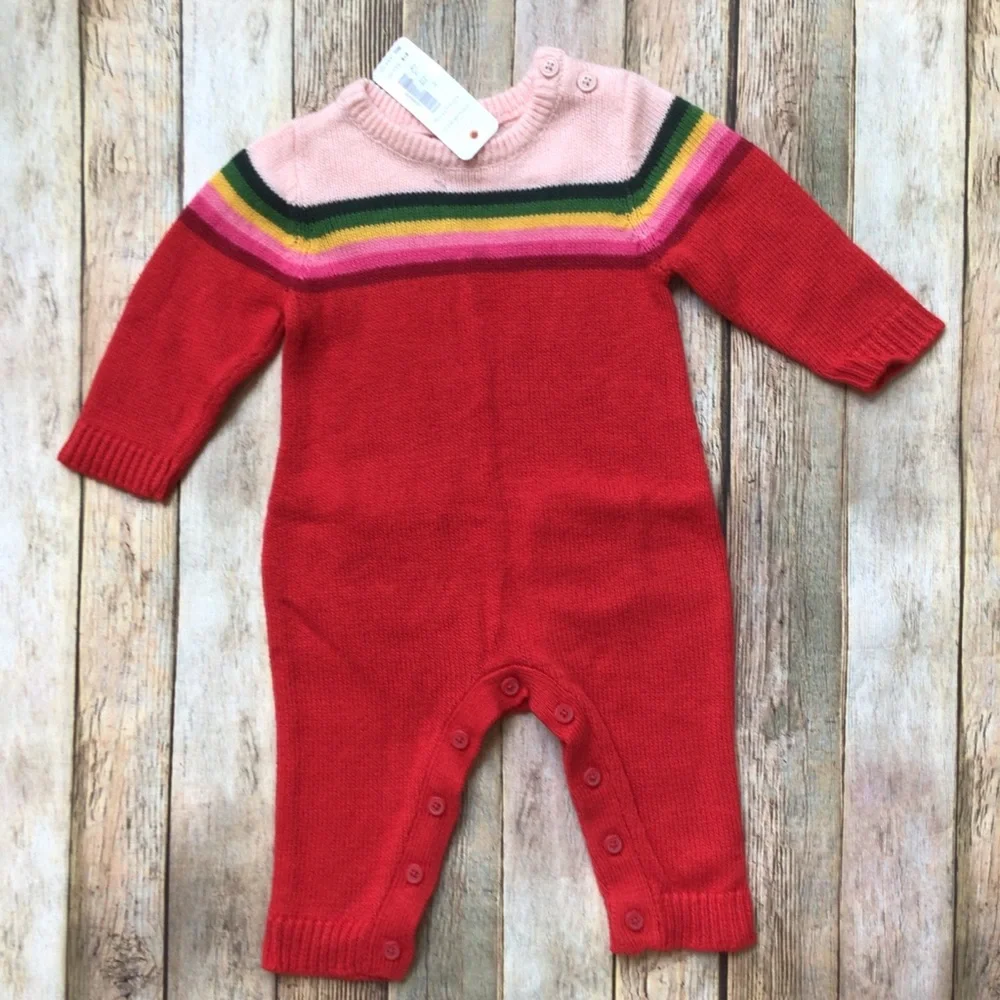 NWT Gymboree Rainbow Sweater Romper